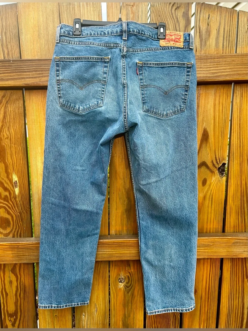 Levi's 505 Jeans Mens 36x30 Regular Fit Straight Leg Denim